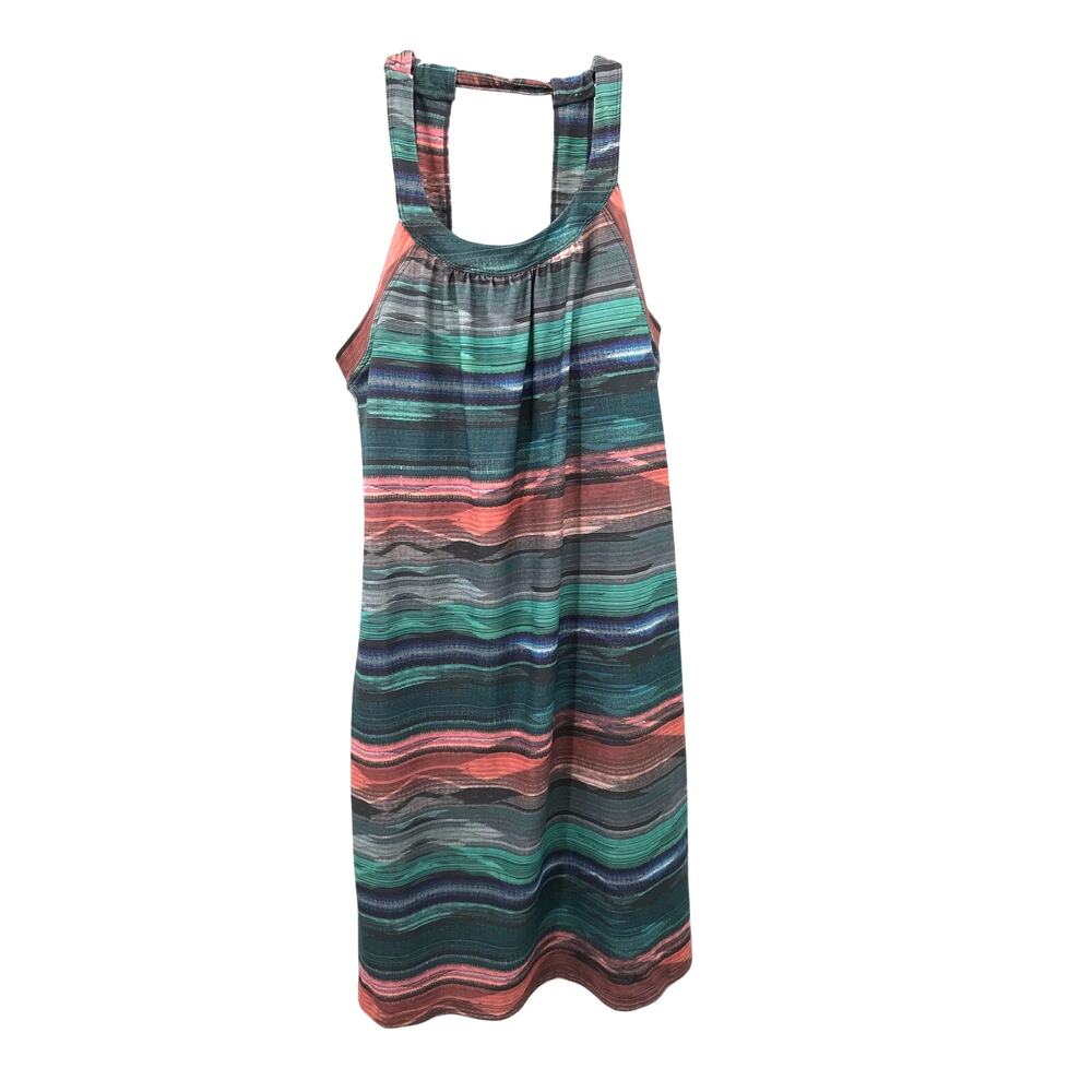 Prana Cantine Multicolor Aztec Halter Athletic Dress Womens L